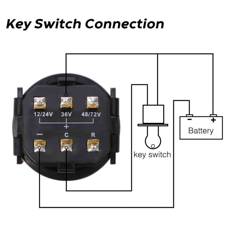 12V 24V 36V 48V 72V Round Lcd Hour Meter with Led Battery Indicator Gauge Gauge