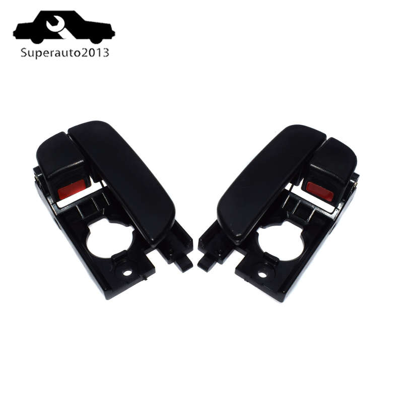 Pair Rear Left Right Interior Door Handle Black For 2007-2011 Hyundai Accent New