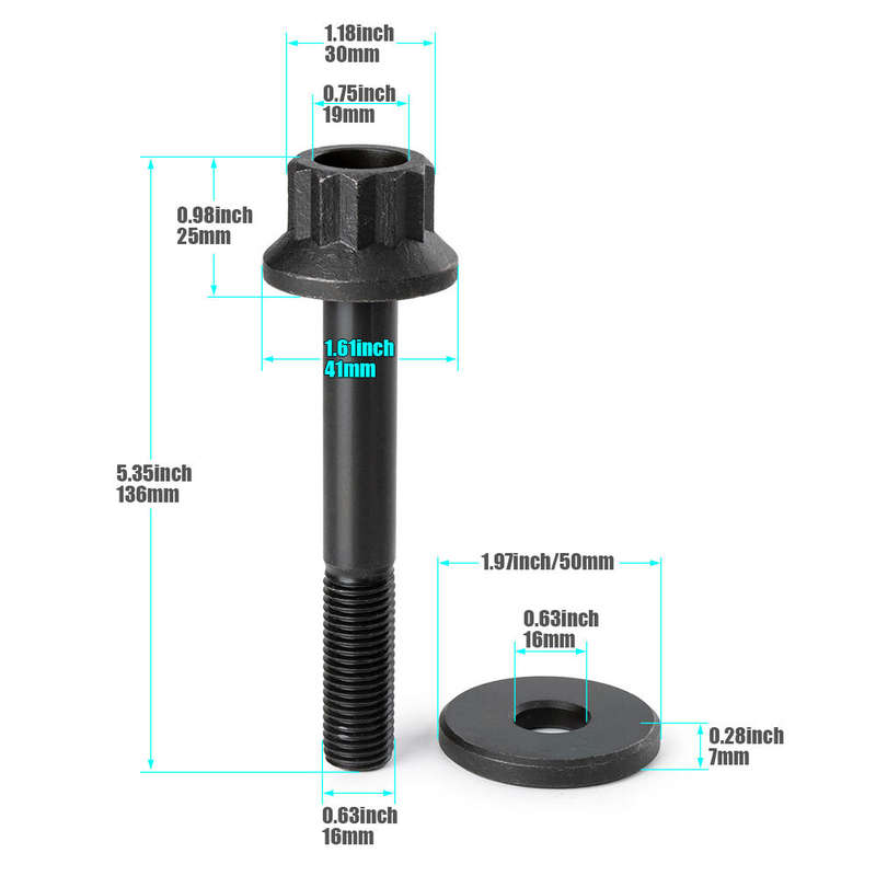 1X Crank Harmonic Balancer Bolt For Chevy Gen III IV LS1 LS2 LS3 LS6 234-2503
