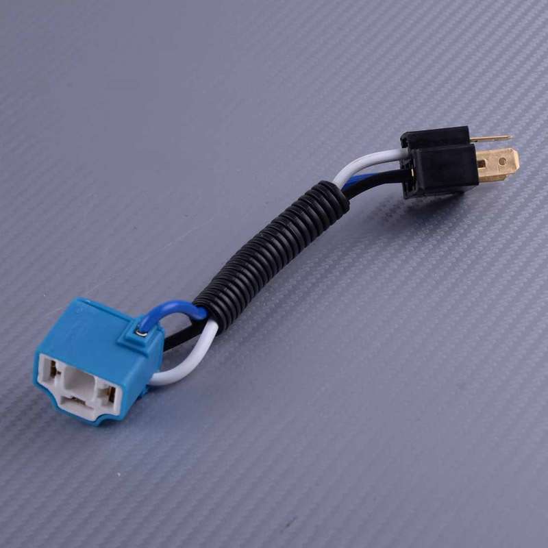 H4 Ceramic Light Bulb Socket Holder Wiring Fit for Car Truck Headlight