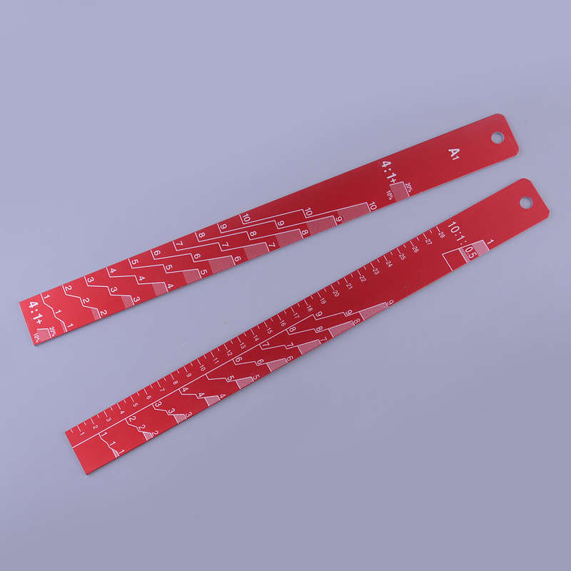 Auto Coating Mixing Scale Measuring Stirring Sticks Paint Ruler Tool
