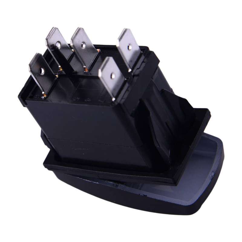 Car Boat RV Bus Blue LED 5-Pin Horn On/Off Momentary Toggle Rocker Switch Best