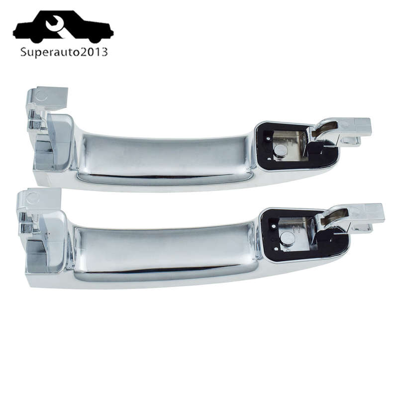 Exterior Door Handle Chrome Front Left & Right For Ford Ranger Mazda BT50 12-20