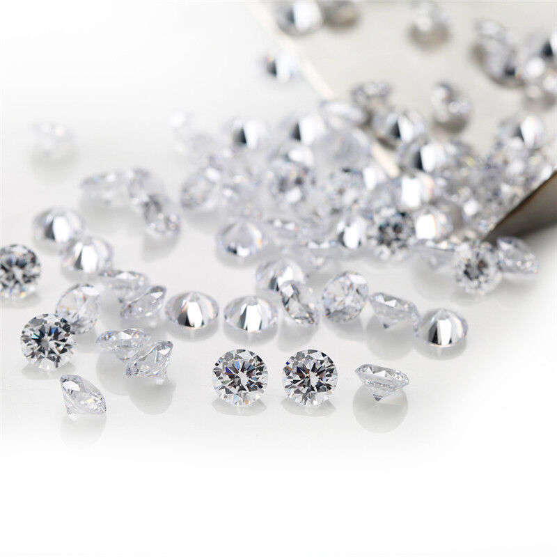 Image 5 - 0-7-50mm-Round-White-AAAAA-loose-cz-stone-cubic-zirconia-For-Jewelry-Gemstone