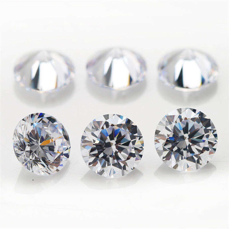 Image 6 - 0-7-50mm-Round-White-AAAAA-loose-cz-stone-cubic-zirconia-For-Jewelry-Gemstone