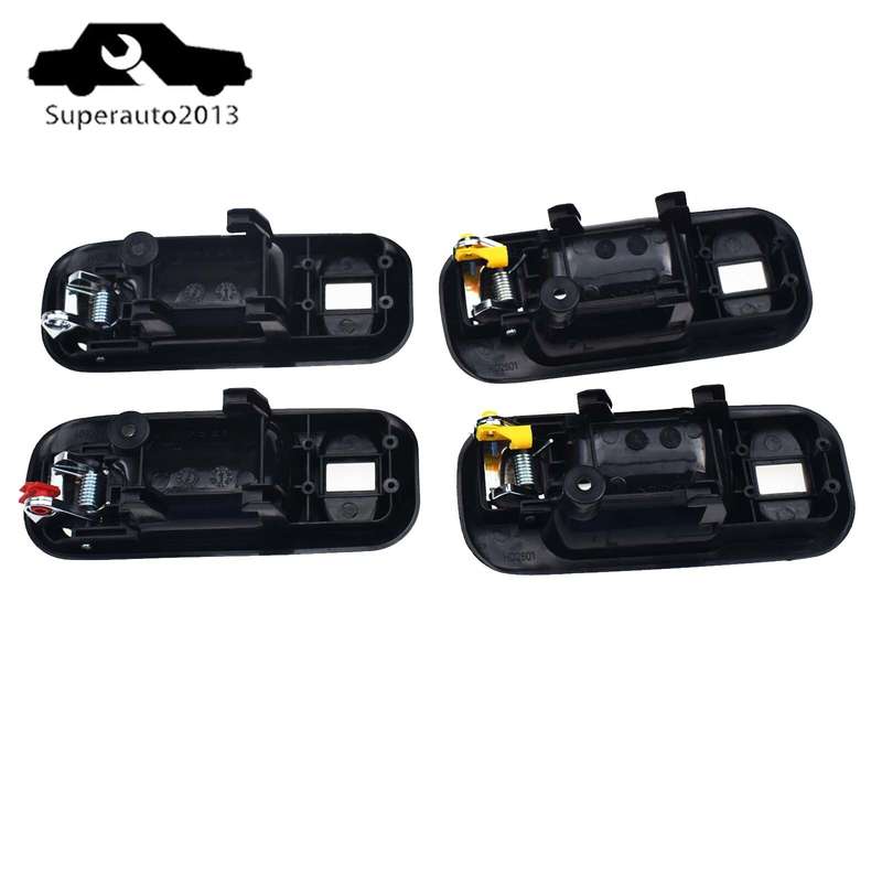 4PCS Interior Door Handle Front Rear Left Right For 1997-2001 Honda CRV Odyssey