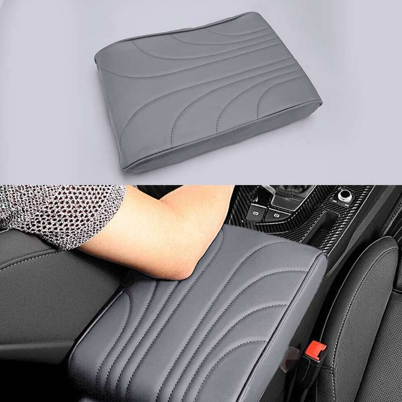 PU Leather Car Center Console Armrest Box Pad Cushion Cover Mat Universal