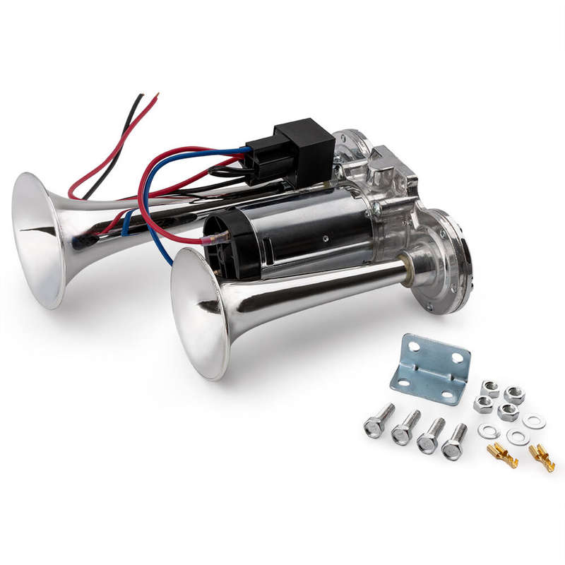 Car Air Horn Dual Tone Boat Lorry Truck Train Speaker Dual Trumpet NEW 600DB 12V