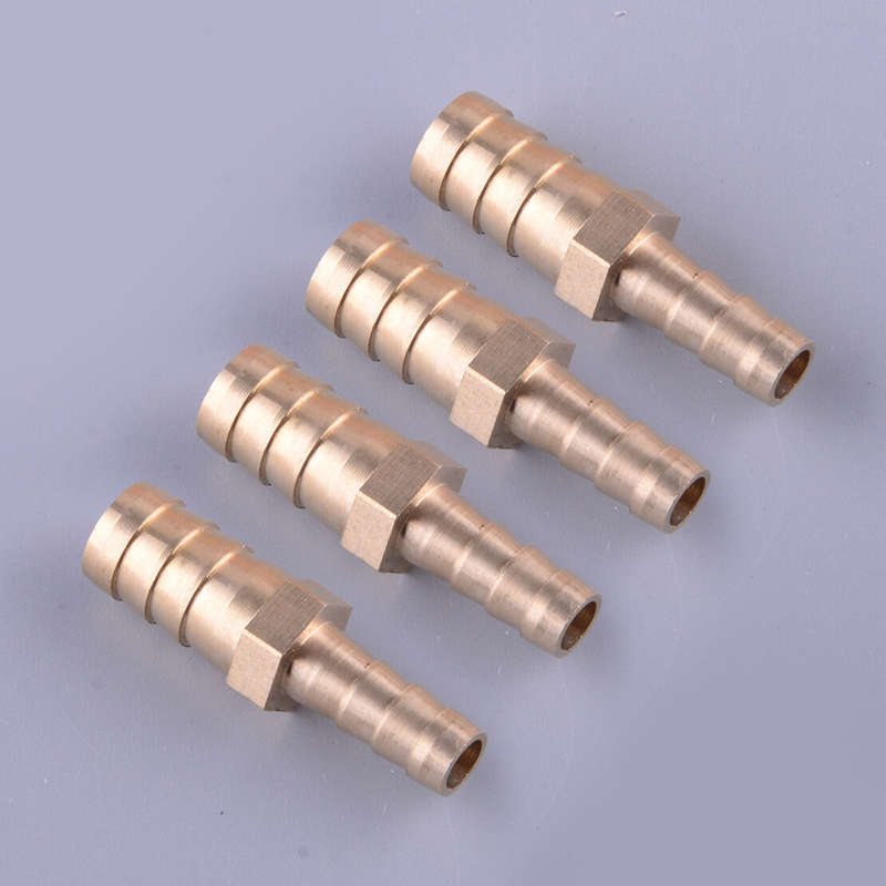4x Brass 8mm-12mm Straight Hose Barb Fittings Reducers 5/16"x7/16"