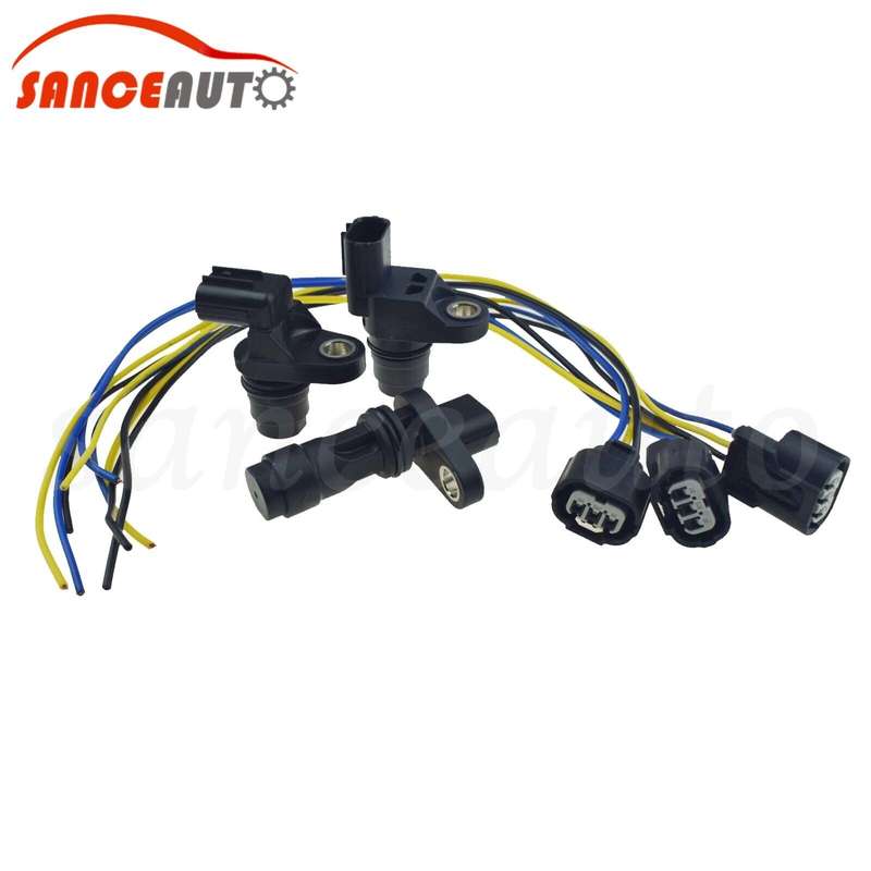 3 Camshaft/Crankshaft Position Sensors & 3 CONNECTORS For Honda CR-V 2007-2009