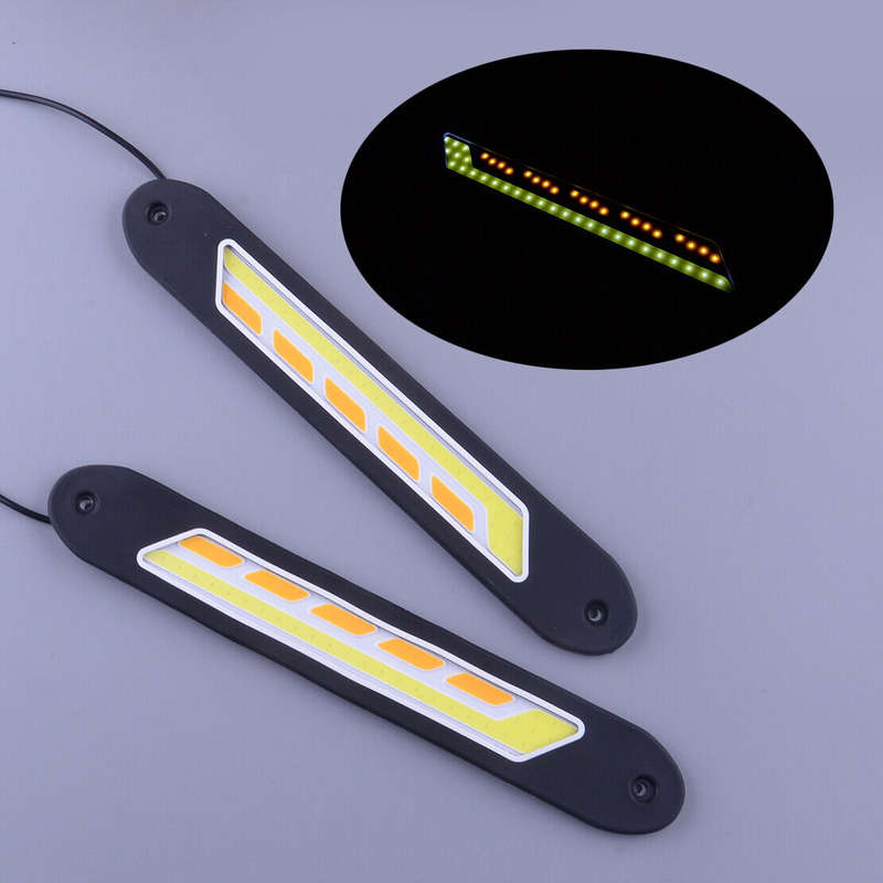 Car LED Daytime Running Light Strip DRL Driving Fog Turn Signal Lamp Universal