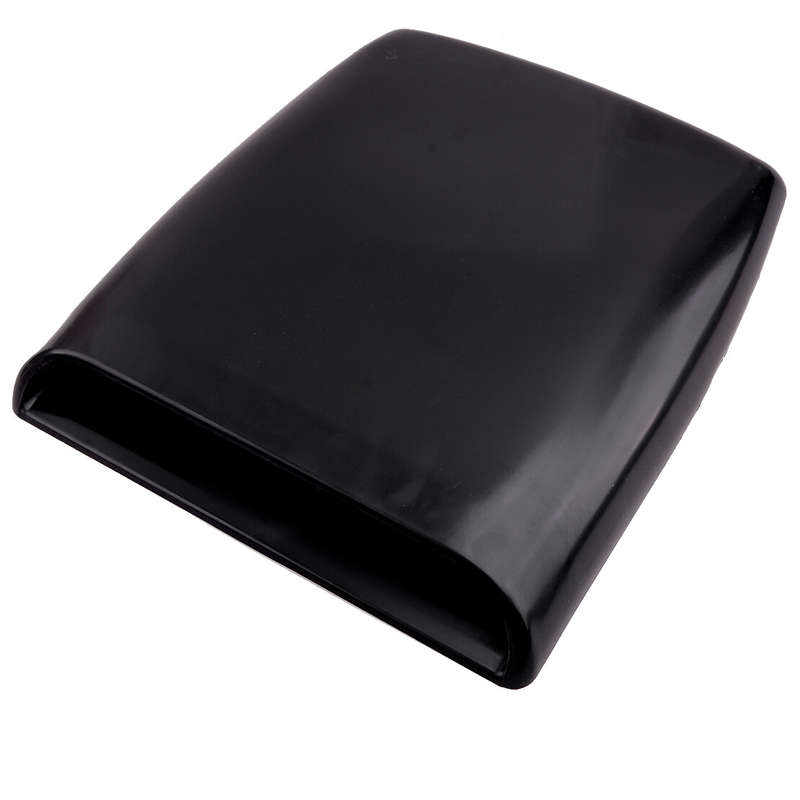 Intake Air Flow Vent Bonnet Hood Scoop Cover Trim Decorative Universal Black
