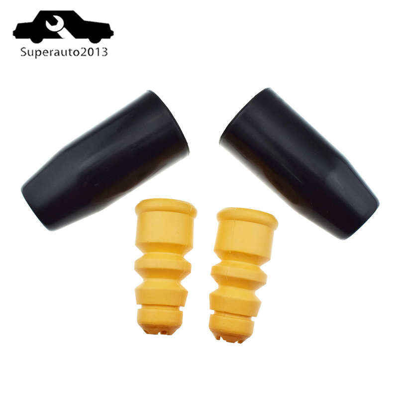 Rear Suspension Bump Stop Shock Absorber Strut Boot Kit Set of 2 For Audi A4