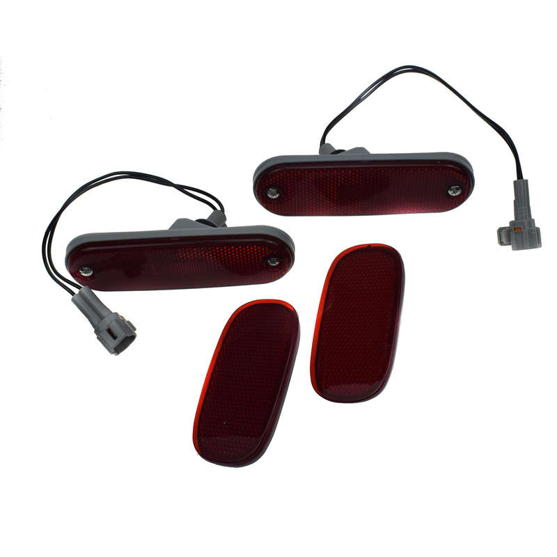 4PCS FIT TOYOTA RAV4 1996-2000 REAR BUMPER REFLECTOR SIDE MARKER SIGNAL LIGHTS