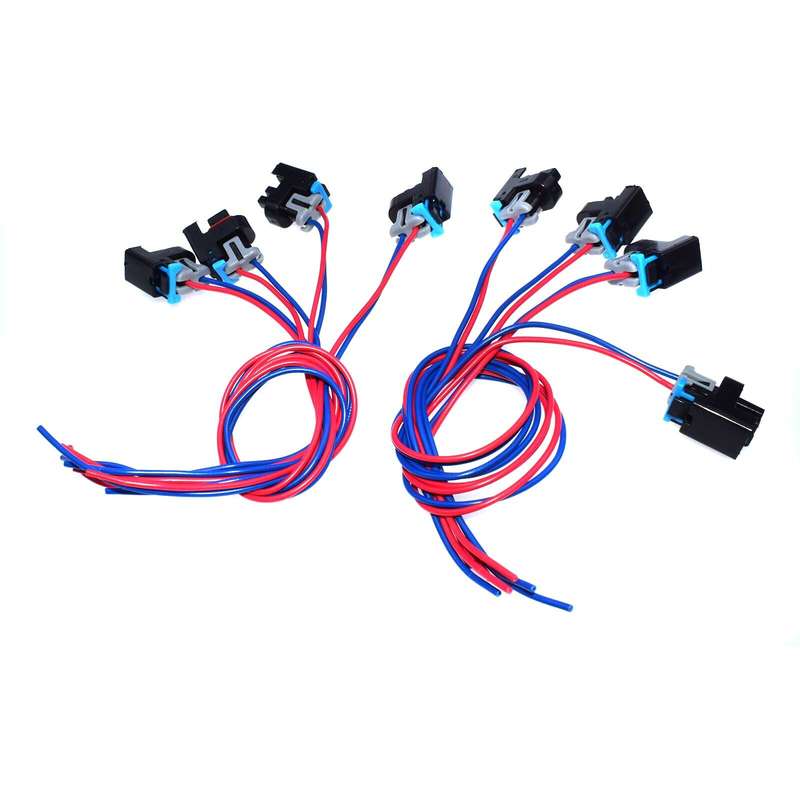 8 PCS Harness Plug Wire 2-way for GM Saturn Fuel Injector 575356 1P1575 PT2135