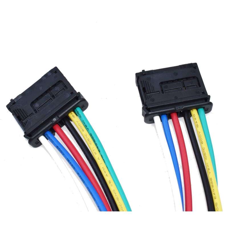 Set 2pcs For Peugeot 206 207 307 308 Rear Tail Light Harness Connector Loom New