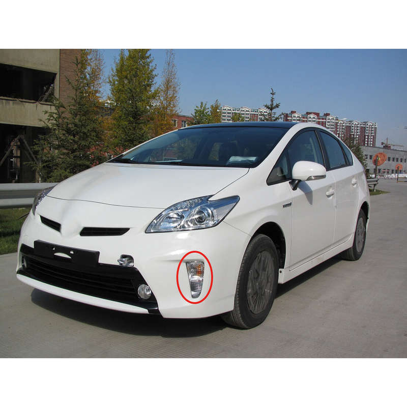 Left LED Front Bumper Fog Light Driving Lamp DRL Fit For Toyota Prius 2012-2015