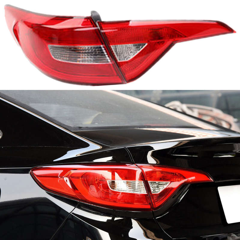 Left Inner & Outer Tail Light Rear Taillight Fit for Hyundai Sonata 2015-2017