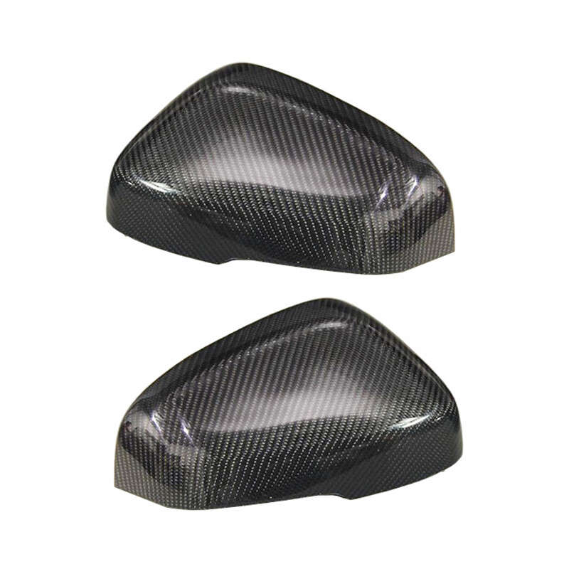 1Pair Carbon Fiber Side Mirror Covers Caps Fit for Volvo S60 V60 V40 11-2017