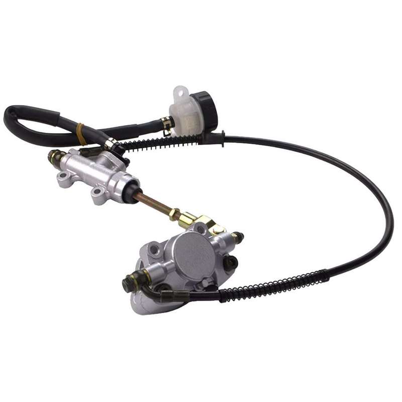 Hydraulic Rear Disc Brake Caliper w/Master Cylinder Brake Pads Foot Brake Kit az