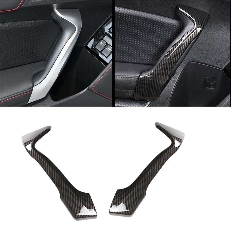 Carbon Fiber ABS Inner Door Handle Grip Cover Fit For Scion FR-S Subaru BRZ