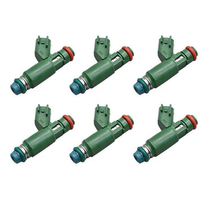 6pcs 1X43-AB 195500-4011 Fuel Injectors For Jaguar X-Type 2.5L 3.0L 2002-2008