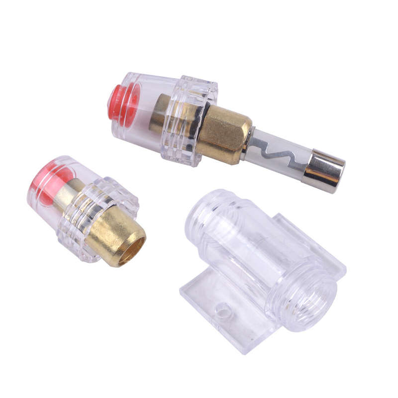 Car Auto Stereo Audio AGU Fuse Box Holder 8 Gauge Wire and 4pcs 60A Amp Fuse 12V