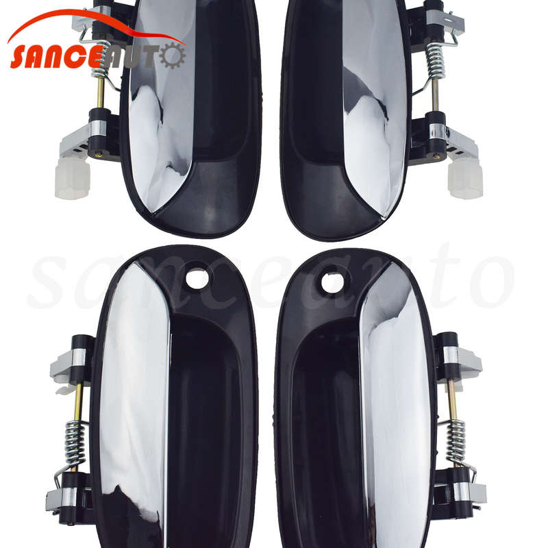 Outside Exterior Front Rear Left Right Door Handle Chrome for Kia Carens 02-06
