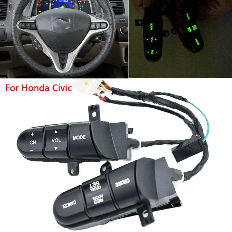 New For Honda Civic 09-11 Car Steering Wheel Cruise Audio Remote Control Switch