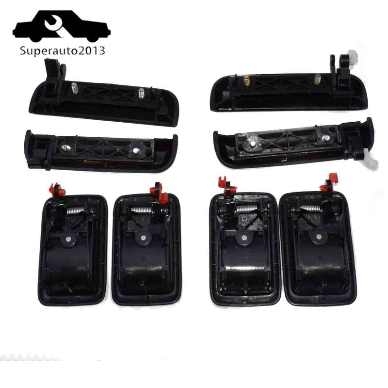 For Toyota Tercel 1995-98 Interior & Exterior Door Handle Front Rear Left Right