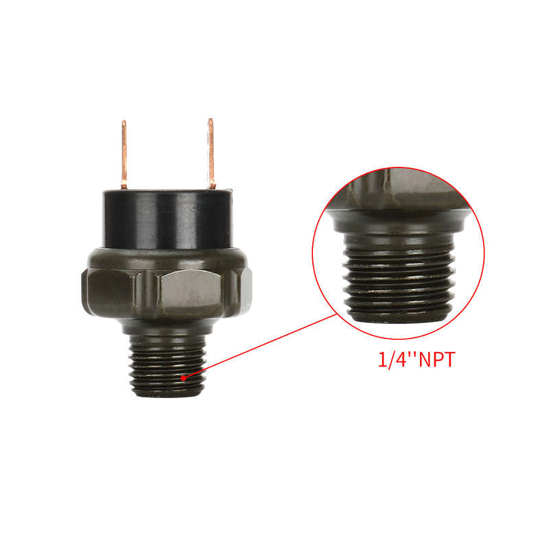 150-180PSI Air Pressure Switch Tank Mount Thread 1/4" NPT 12V/24V For Train Horn
