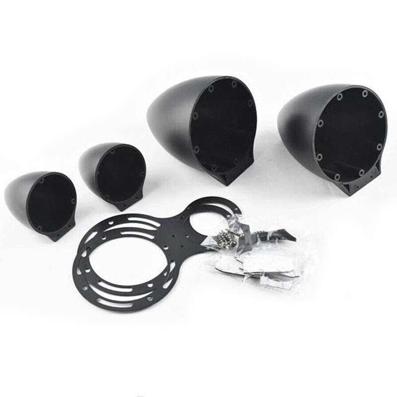 Car 3.5" Speaker Modified Three-Way Tweeter Bracket Base Shell Box Kit