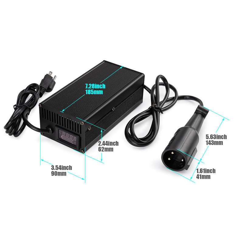 1PC Battery Charger Connector Round Charge For EzGo Golf Cart 48V 5A 3 Pin Plug