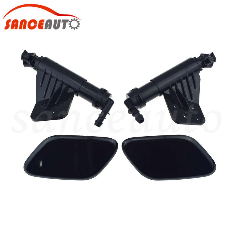 Headlight Washer Spray Nozzle & Cap LH RH 4PCS For KIA Sportage IV KX5 2015-2019