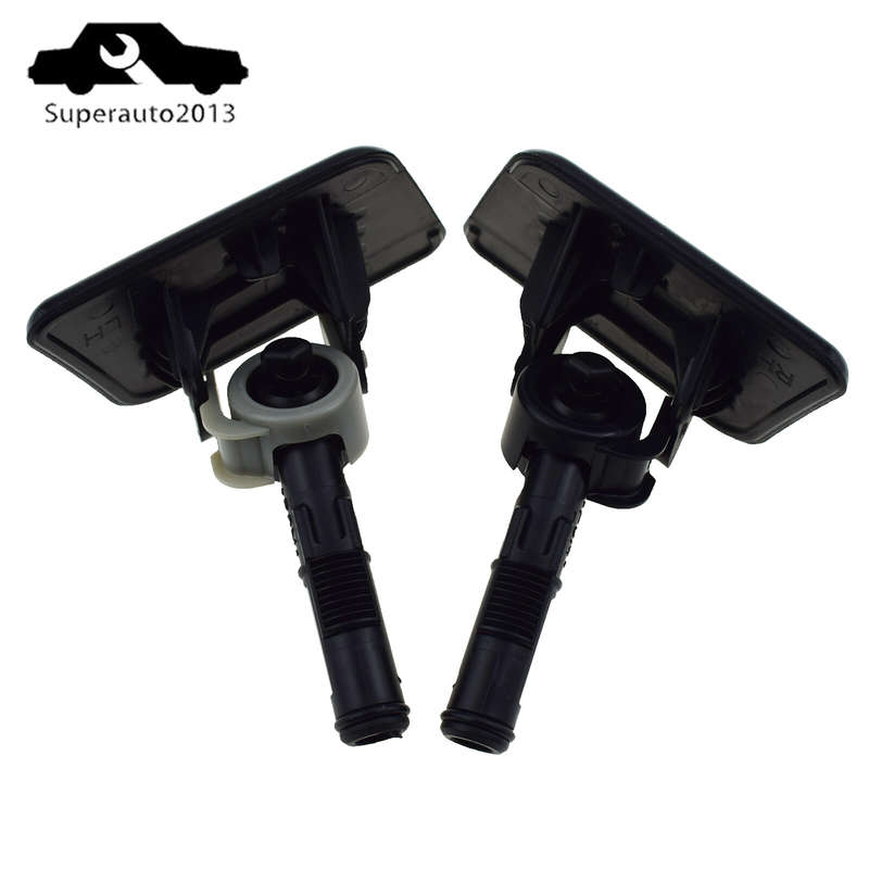 Pair Left Right Side Headlight Washer Nozzle Cap Fit For Hyundai i40 2011-2014