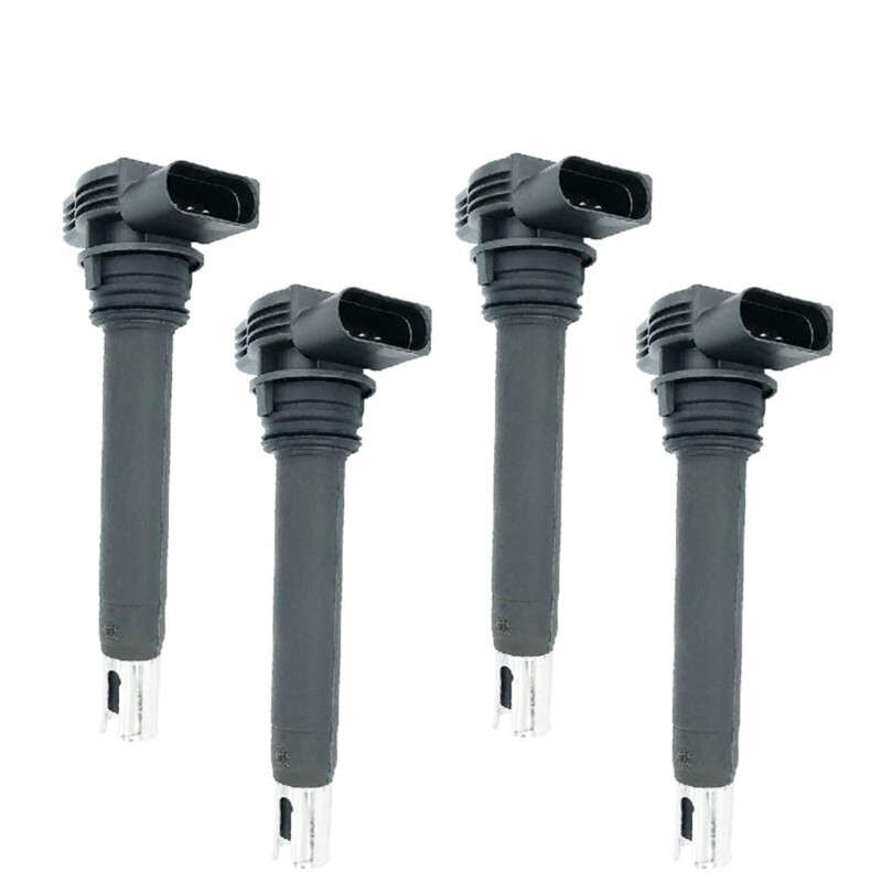 4Pcs Ignition Coils Spark Plug Genuine Fits For Audi A4 A5 Q5 TT VW Beetle Jetta