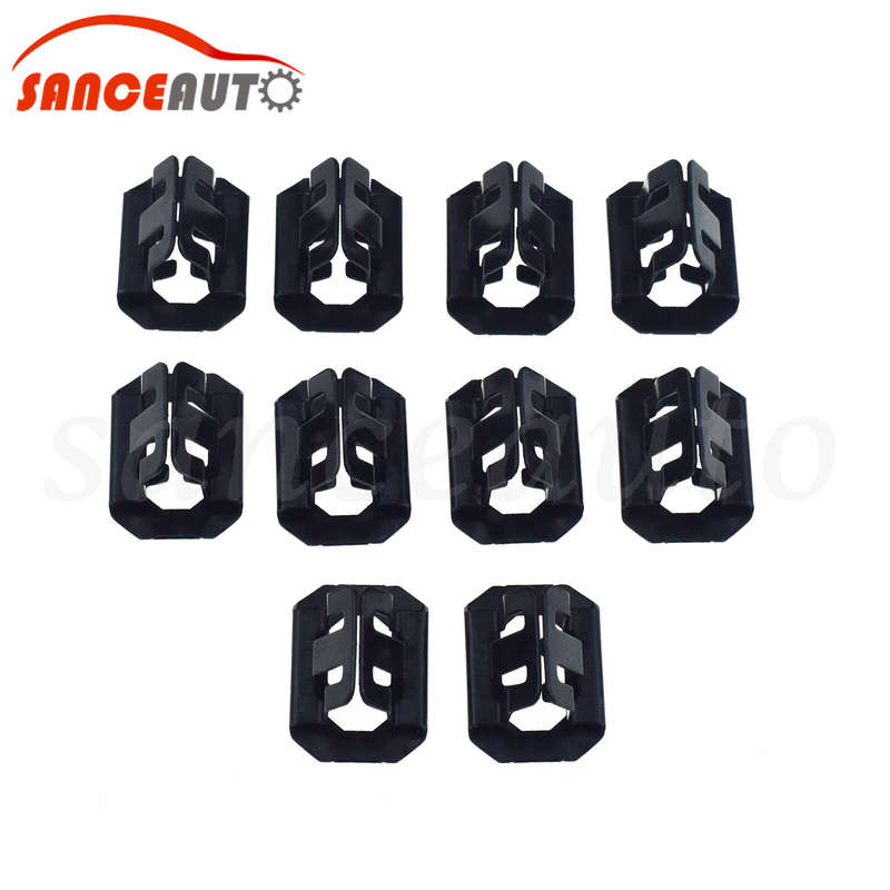 10PCS Front Bumper Cover Grille Fastener Clip for Chevrolet Avalanche 1999-2006