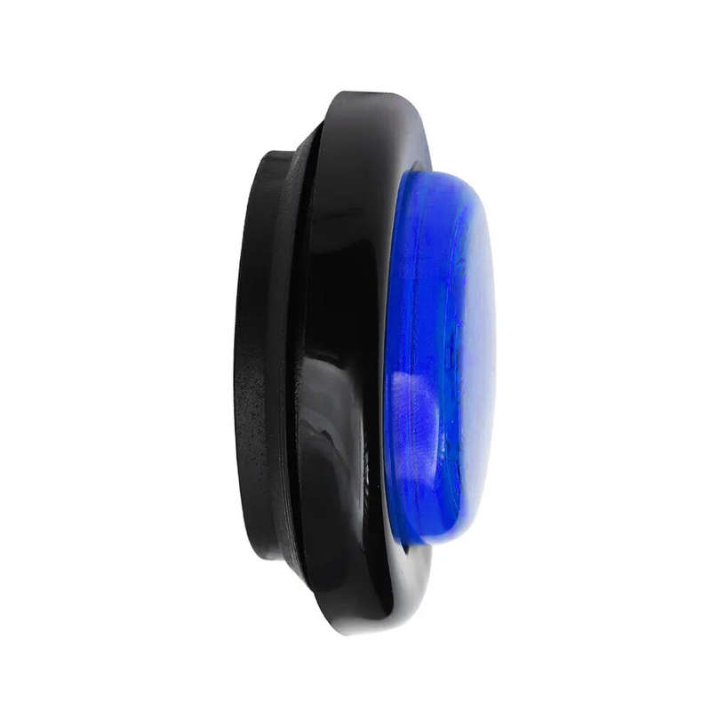 4pcs/Kit Blue 7-LED Round Truck Trailer Side Marker Clearance Light