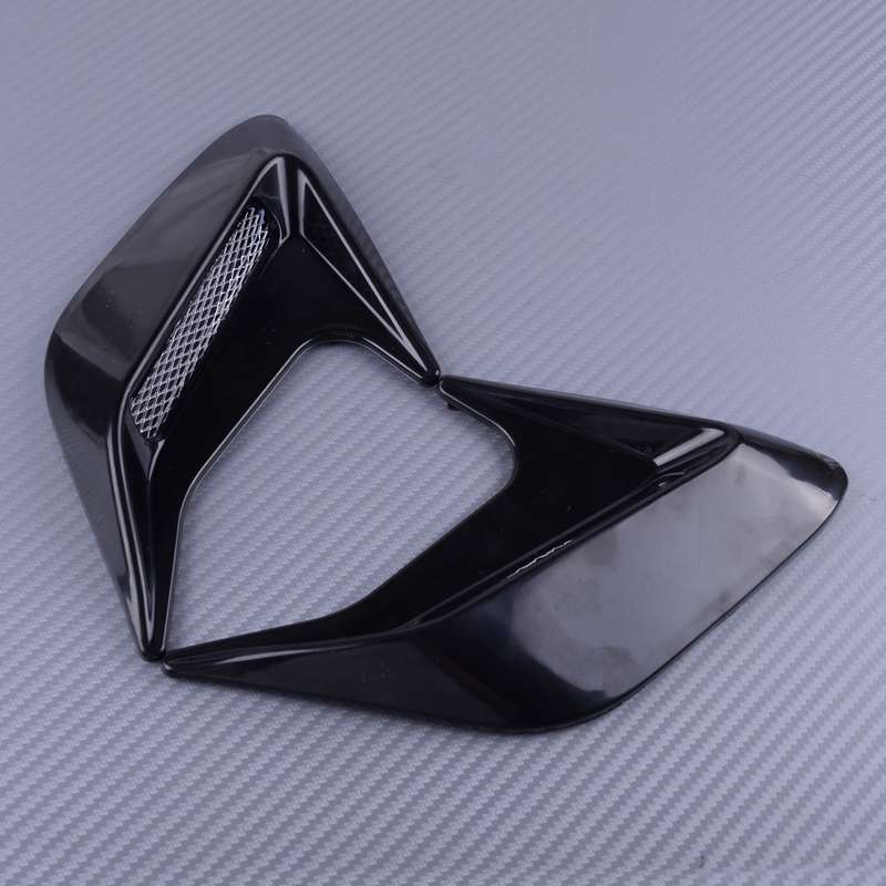 2Pcs 3D Air Flow Intake Simulation Vent Cover Scoop Bonnet Hood Fit For All Car