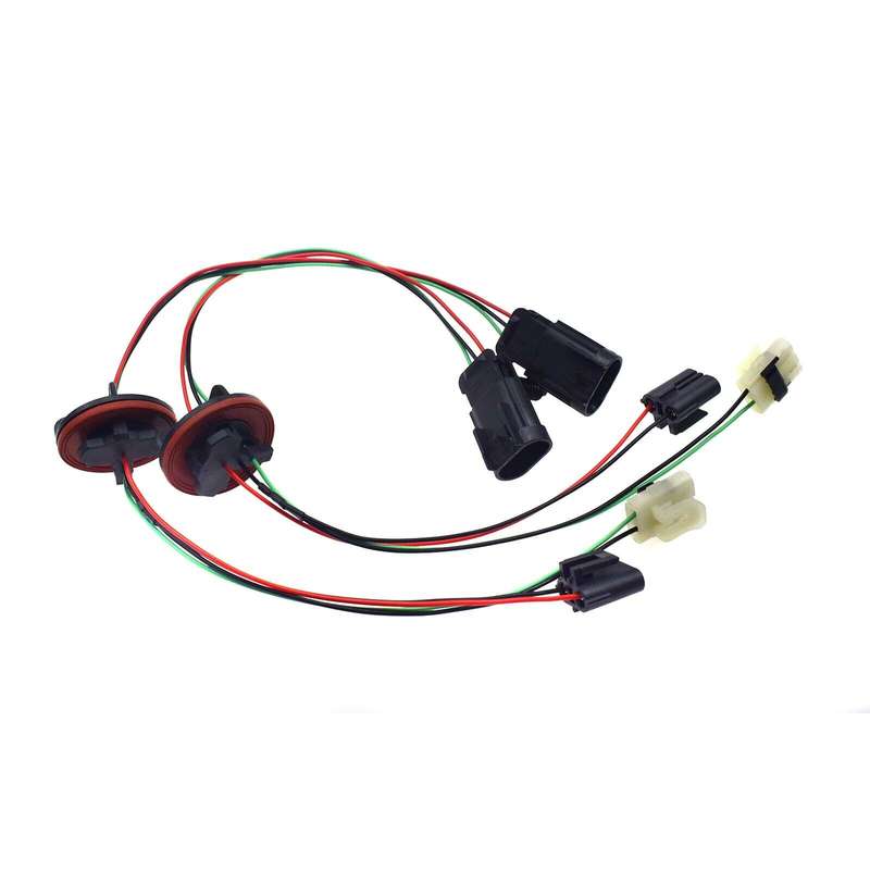 2pcs Headlight Lamp Wiring Harness 09-17 Fit Dodge Ram 1500 2500 Quad Halogen