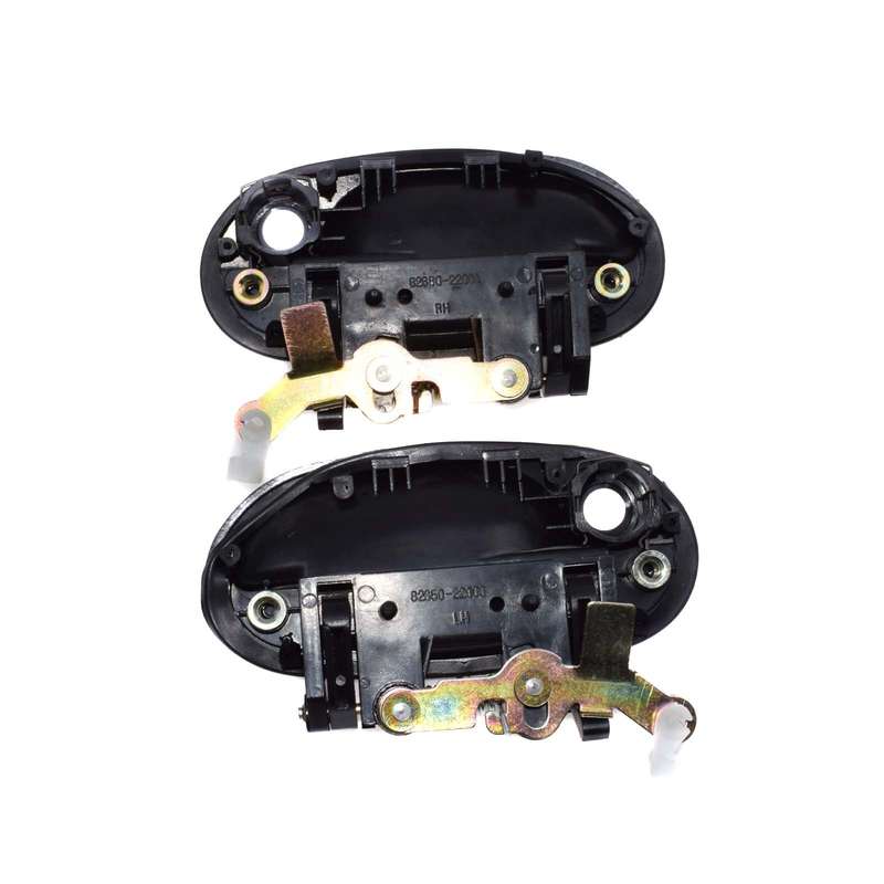 New Black Outside Black Inside Door Handle Set of 8 For Hyundai Accent 1995-1999