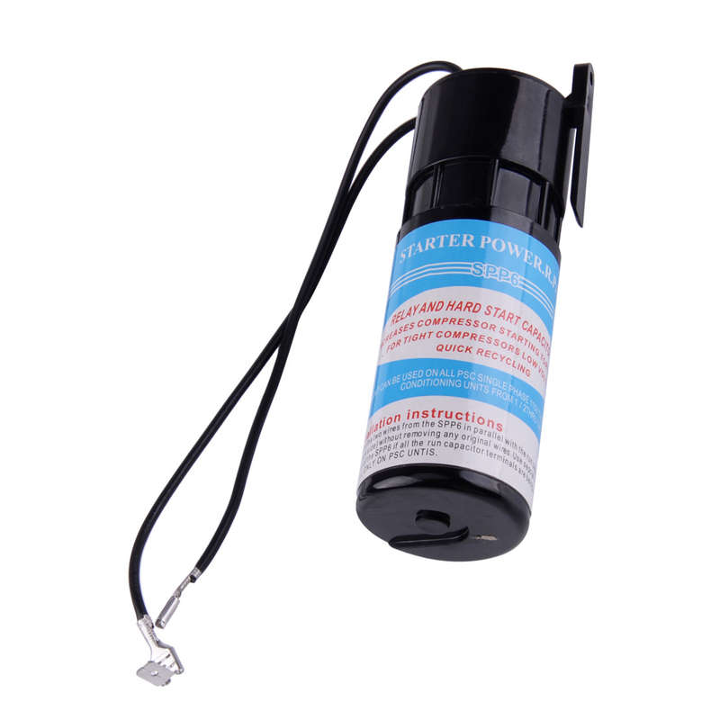 Capacitor SPP6 Torque Fit for Supco 1/2HP-10HP Relay Increases Hard Start Kit