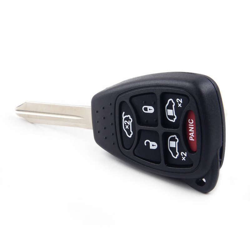 6 Button Remote Smart Key Shell Case Blank Blade Fit for Chrysler Jeep Dodge