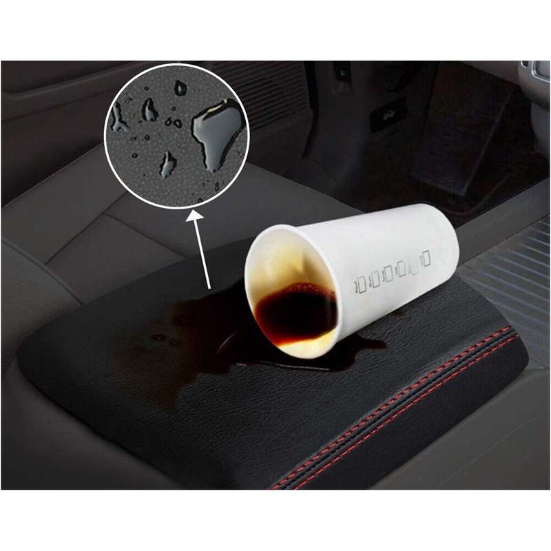 Car Center Console Leather Armrest Cover Protector Fit For Toyota Tacoma 2016-22