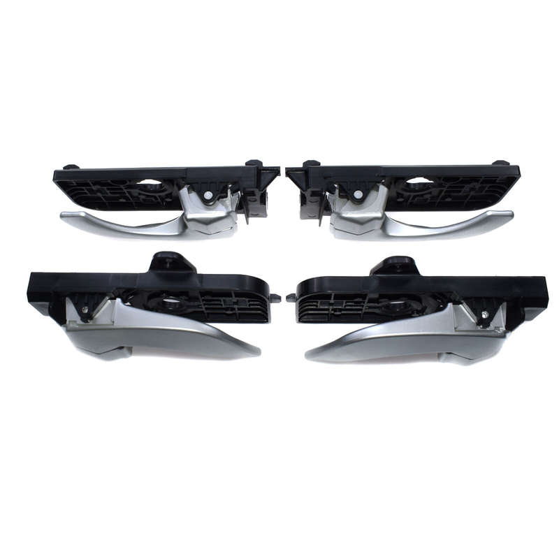 Silver Inside Interior Door Handle Front Rear LH RH For 2005-2008 Hyundai Sonata