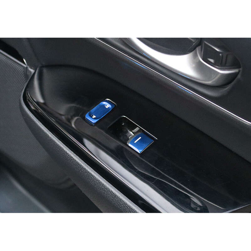 Blue Window Switch Panel Button Cover Trim Fit for Honda CRV CR-V 2017-19 New