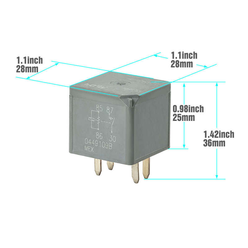 1X 4-Pins Relay Starter For GMC Chevy Pontiac Cadillac Buick Saturn 12193604 USA