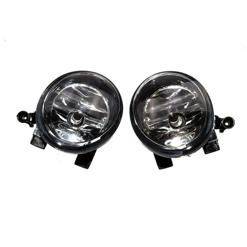 2 PCS Front Convex lens Fog Lamps Lights W/ Bulbs For VW MK6 5K0941699 5K0941700
