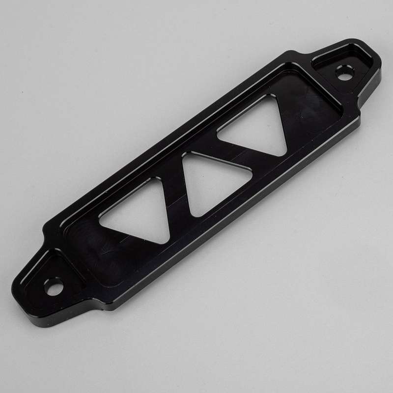 Black Aluminum Car Auto Battery Tie Down Mount Bracket Brace Cover Bar New