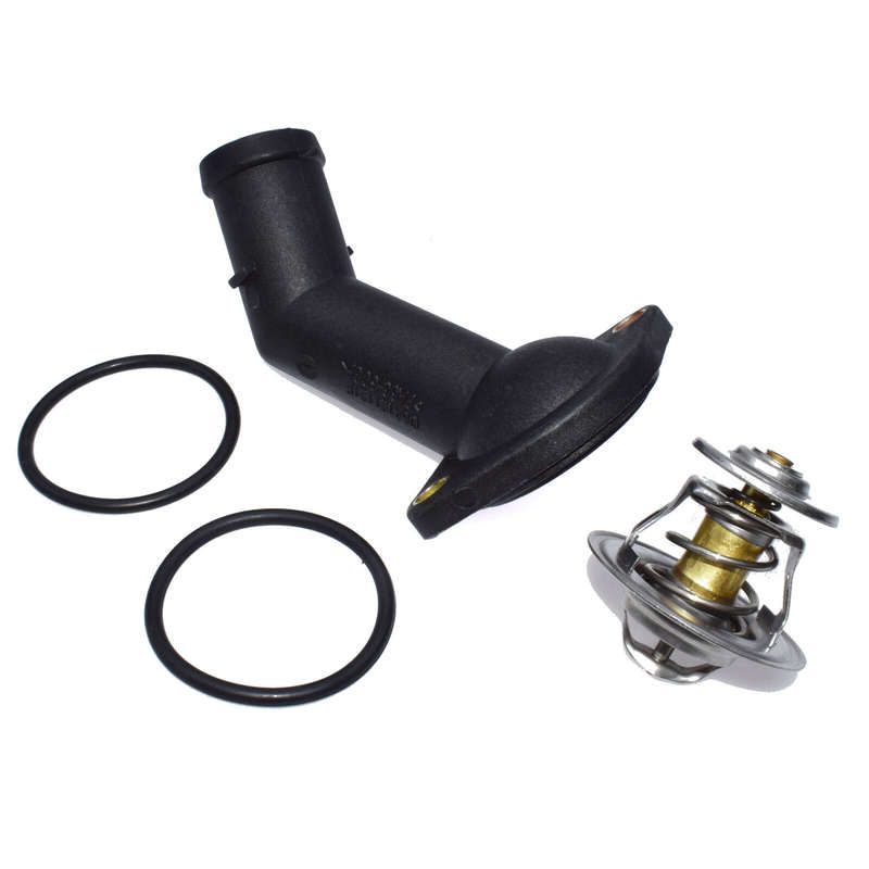 Coolant Thermostat & Housing For VW Golf Jetta Cabrio Passat Scirocco Fox Audi